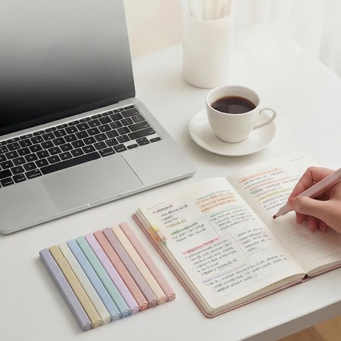 konket 12Pcs Aesthetic Cute Highlighters Bible Pastel Highlighters and Pens no - Image 5