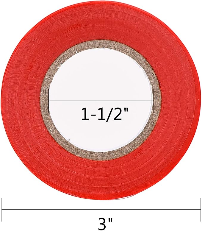 FUNTECK 20 Pcs Red Plant Ribbon - Image 3