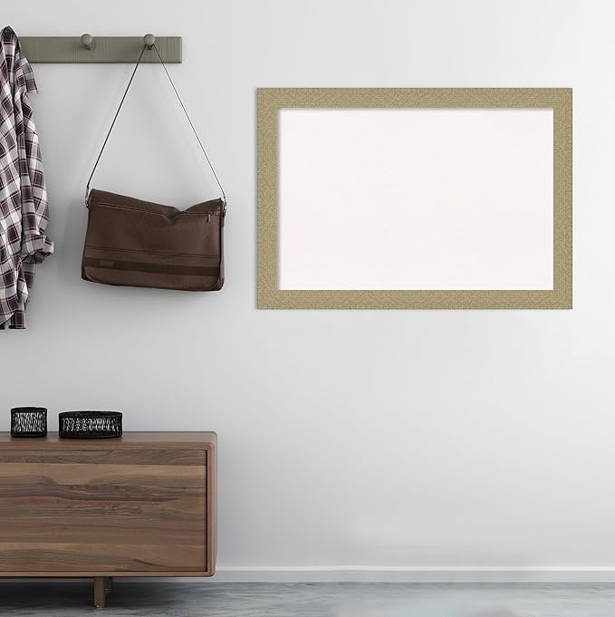 Amanti Art White Cork Board for Wall, 28x40 Vision Board with Gold Frame, Large Corkboard Office Decor for Home Organization, Casual Corkboard Pinboard to display items for home organization-DeskLoop Office