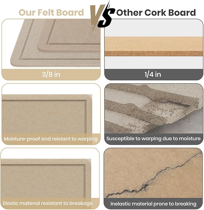 Large Bulletin Board, 48 X 36 inches Felt Board Notice Pin Board, Self-Adhesive - Image 8
