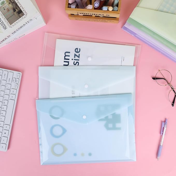 EOOUT 48pcs Plastic Envelopes, Plastic Folders - Image 6