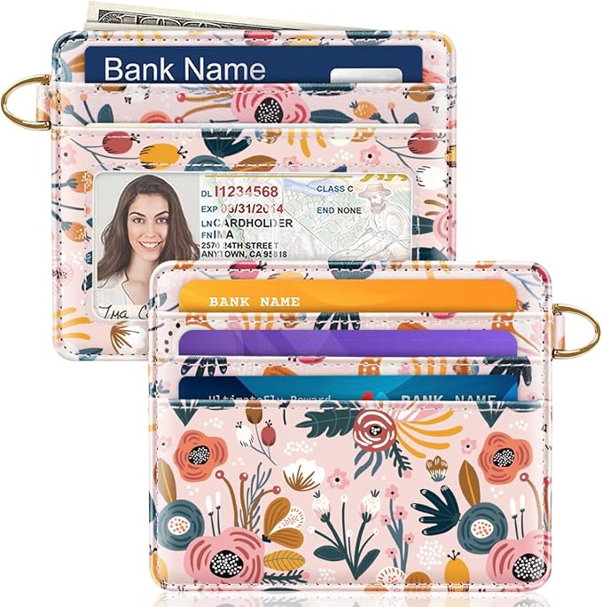 Slim Minimalist Front Pocket RFID Blocking Credit Card Holder Small Wallet Cute by Simikol