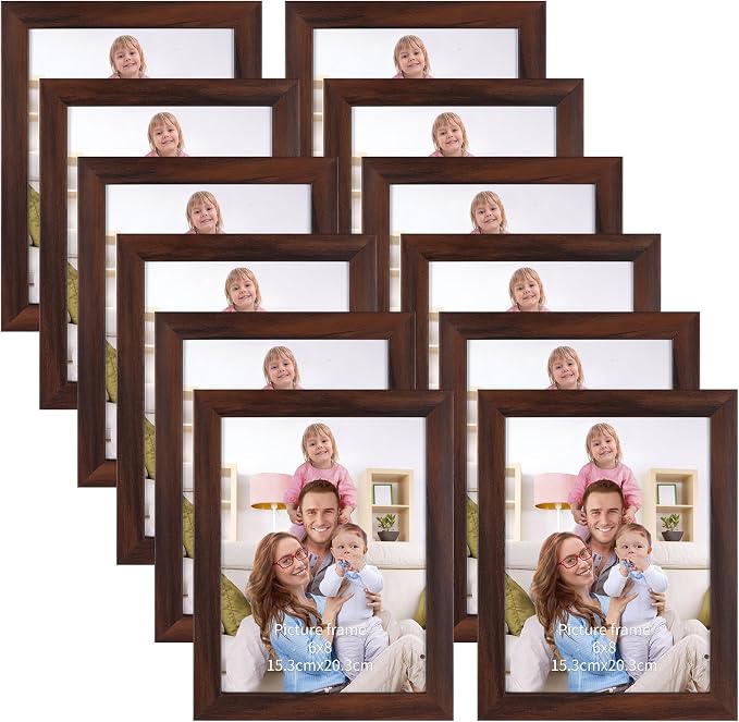 Giftgarden 6x8 Picture Frame Brown 6 x 8 Photo Frames Bulk by Giftgarden