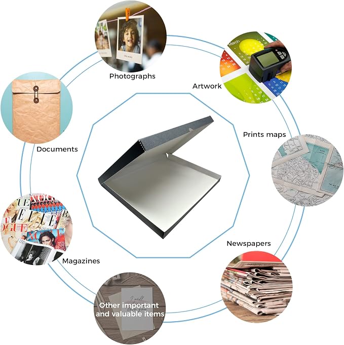 Lineco Folio Storage Box, Clamshell Design - Image 6
