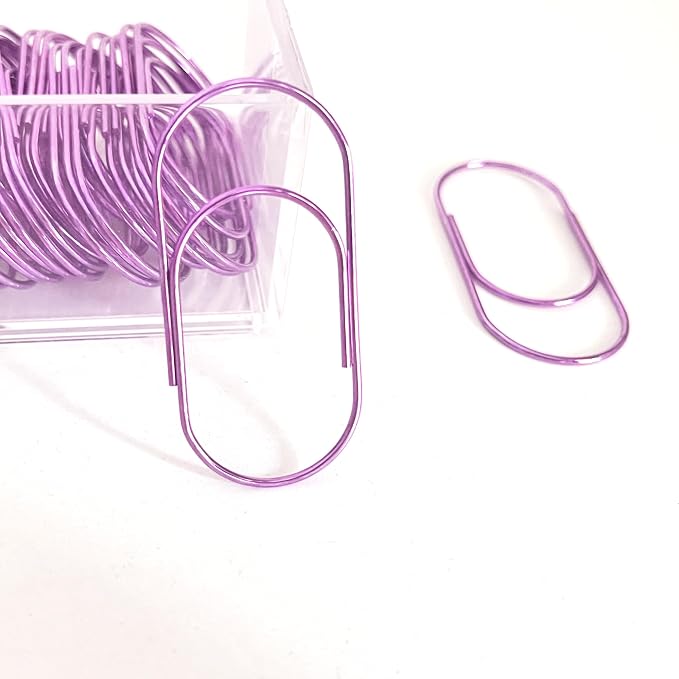 Purple Large Paper Clips - Image 2