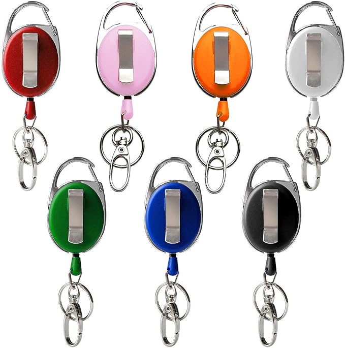 Retractable Badge Reel with Claw Clasp and Clip by HoAoOo