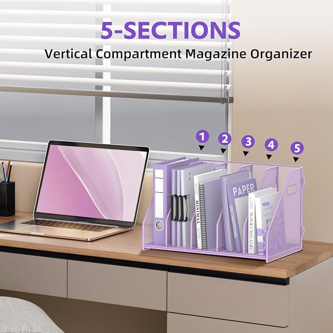 SUPEASY Binder Organizer, Magazine File Holder - Image 6
