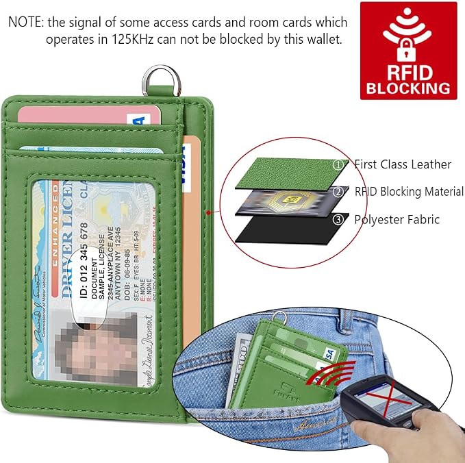 FurArt Slim Minimalist Wallet RFID Credit Card Holder - Image 5