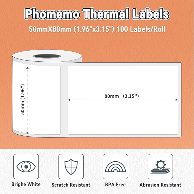 Phomemo Thermal Labels- Address Labels Sticker - Image 2