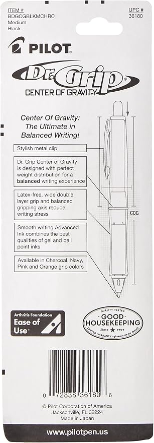PILOT Dr. Grip Center of Gravity Refillable & Retractable Ballpoint Pen - Image 2