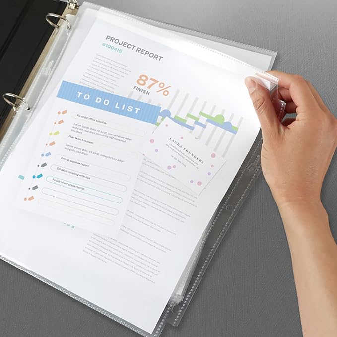 Avery Diamond Clear Top Sheet Protectors, Super Heavyweight Page Protectors - Image 2