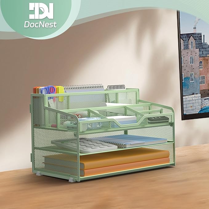 Docnest 3 Tier Mesh Desk Organizer - Image 6