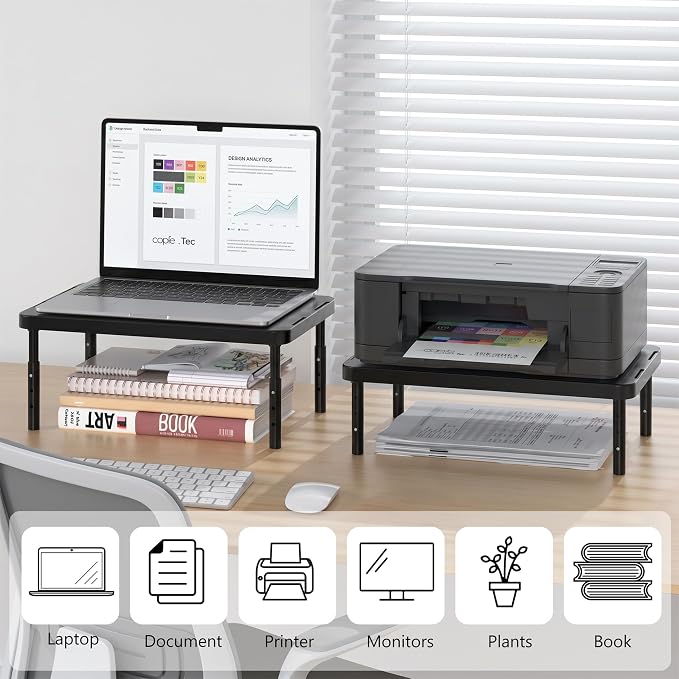 WALI Monitor Riser for Desk, 3 Height Adjustable Laptop Riser - Image 9