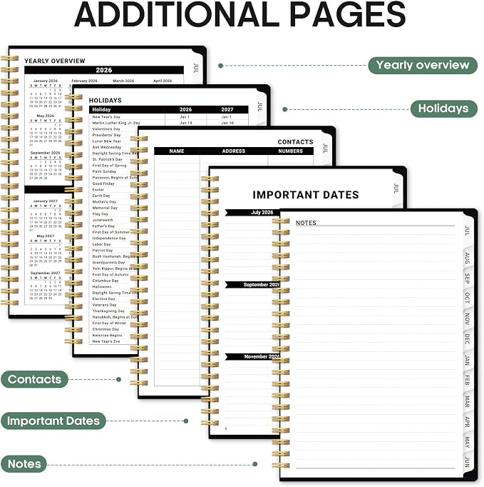 Planner 2026-2027, Academic Year Weekly and Monthly Calender Planner, from Jul - Image 5