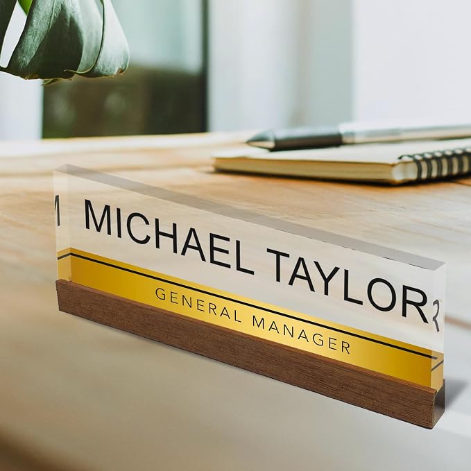 Artblox Personalized Office Desk Name Plate - Image 2