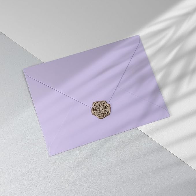 50 PCS Purple Colorful A7 Envelopes - Image 5