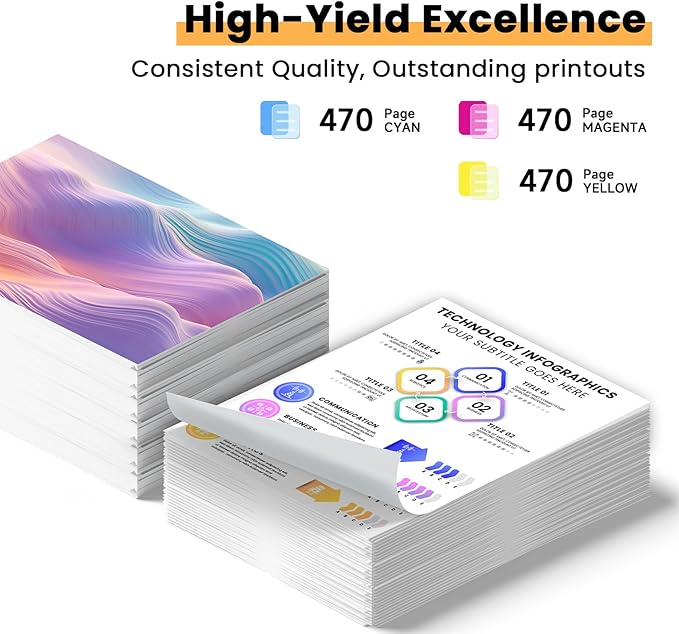 Remanufactured Ink Cartridges Replacement for Epson 202XL Ink Cartridges Multipack 202 T202 T202XL Compatible with Epson Workforce WF-2860 Expression Home XP-5100 Printer(C/M/Y 3-Pack)-DeskLoop Office