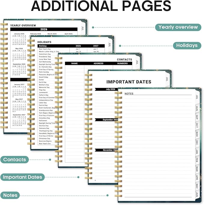 Planner 2026-2027, Academic Monthly and Weekly Calendar Planner - Image 5