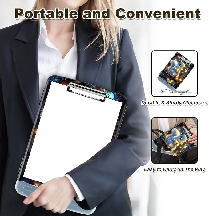 Clipboard with Storage, Nursing Clip Board 8.5 x 11 Storage Organization Box - Image 3