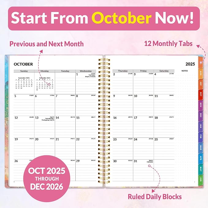SUNEE 2026 Weekly and Monthly Planner - Image 2