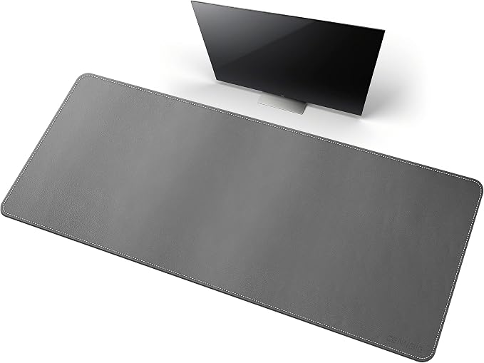 CENNBIE Leather Desk Mat, Extended Non-Slip Mouse Pad, Waterproof PU Leather by CENNBIE