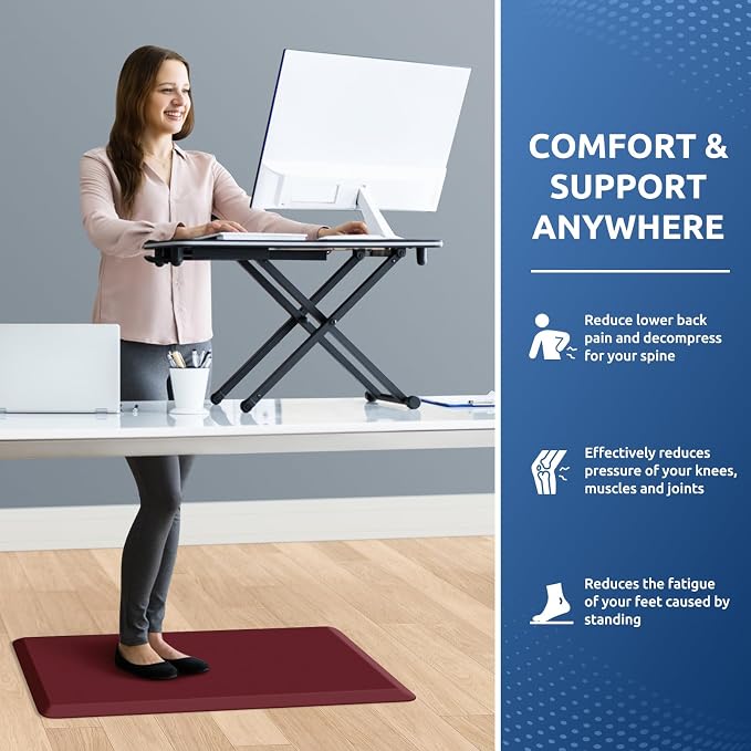 KitchenClouds Kitchen Mat Cushioned Anti Fatigue Rug 17.3"x28" Water Resistant - Image 4
