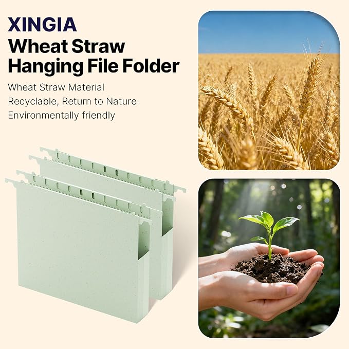 XINGIA Hanging File Folders Letter Size, Heavy Duty 1" Expanding Hanging File - Image 6