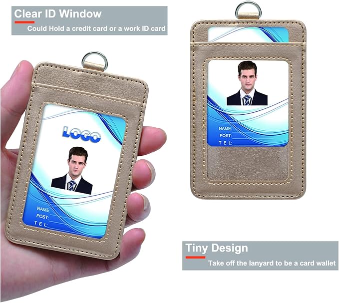 PU Leather ID Badge Holder, Life-Mate ID Badge Holder - Image 3
