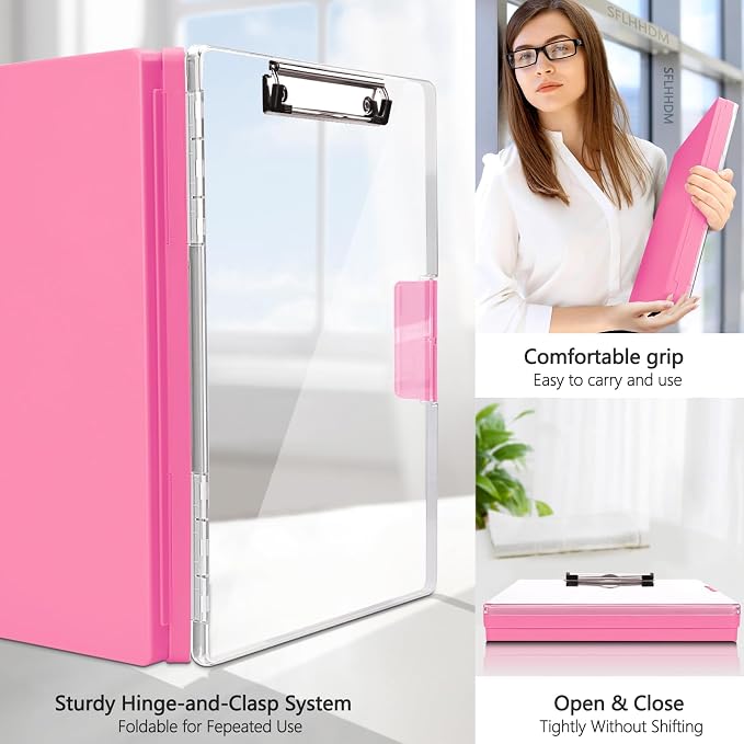 SFLHHDM Clipboard with Storage, Heavy Duty Clip Boards 8.5x11 with 2 Storage - Image 5