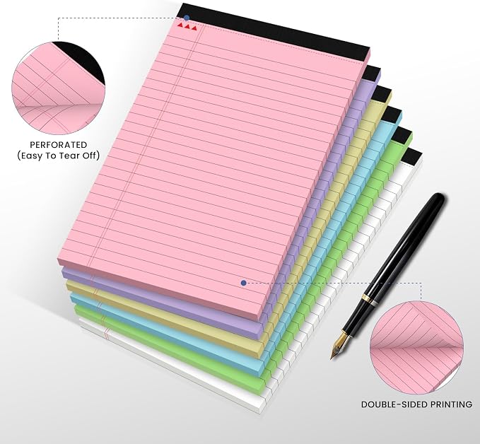 12pcs Small Note Pads, Colored Notepads 5x8 College Ruled Notebook, Writing - Image 4
