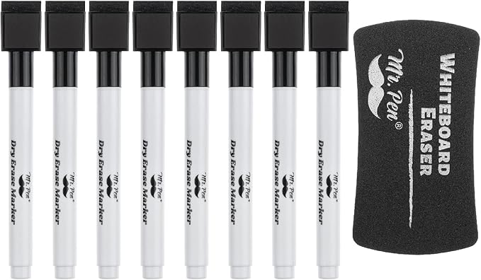 Mr. Pen- Magnetic Dry Erase Markers, 8 Pack by MrPen