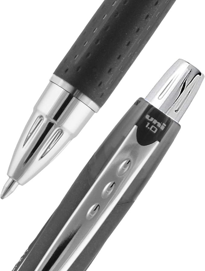 uniball Jetstream RT Retractable Ballpoint Pen, Medium Point, 3 Pack - Image 2