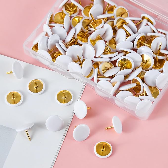 White Push Pins 120Pcs - Image 5