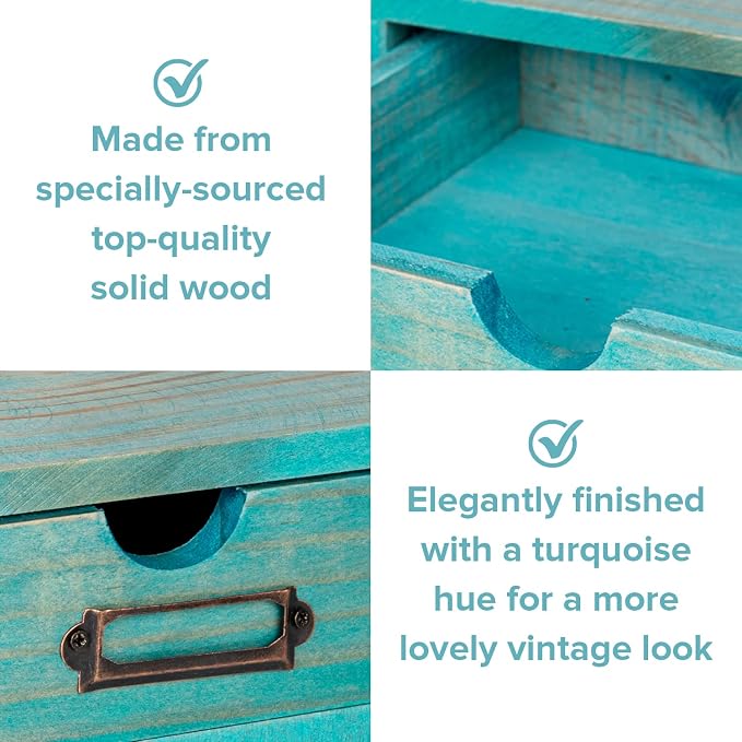 Turquoise Single Drawer Unit - Image 7