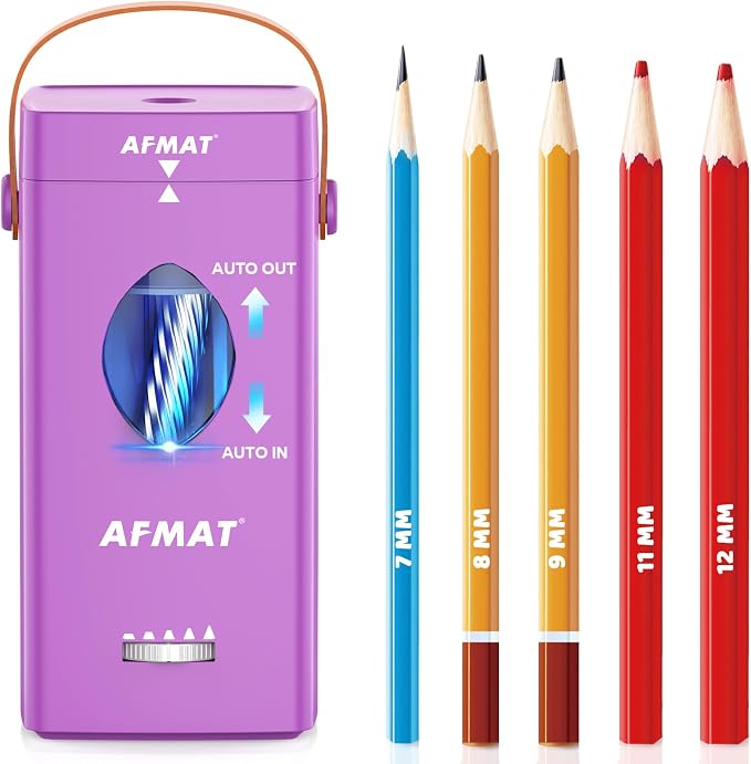AFMAT Electric Pencil Sharpener, Fully Automatic Pencil Sharpener by AFMAT