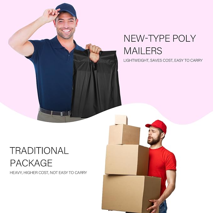 Poly Mailers 12x15.5 inch 50 Pcs, Upgrade Design Tamper Proof Mailers Poly Bags - Image 5