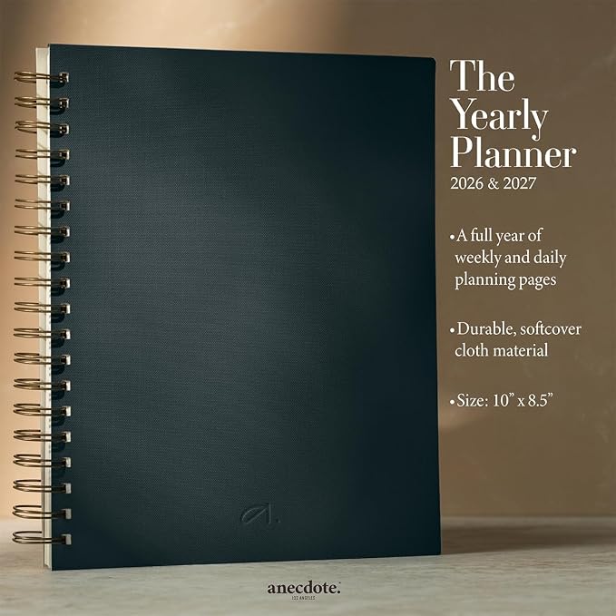 Anecdote Spiral Planner w/2026-2027 Calendar | Start Anytime - Image 2