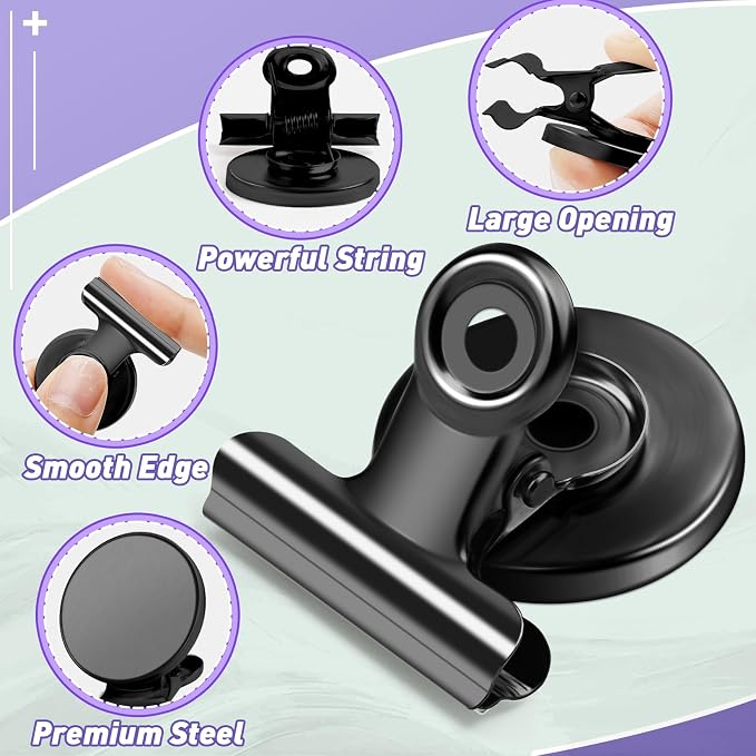 VNDUEEY Strong Magnetic Clips, 60 Pack Refrigerator Magnets Fridge Magnets - Image 3
