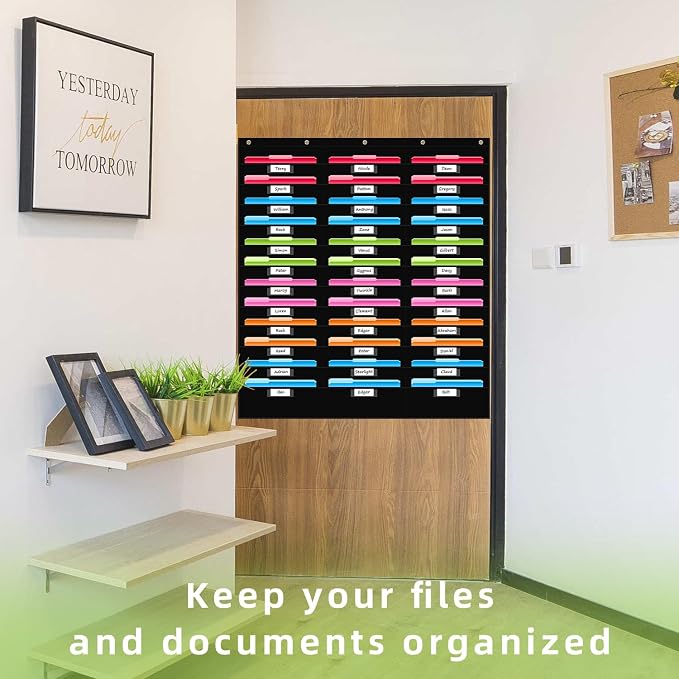 REGELETO 36 Pockets File Storage Pocket Chart - Image 5