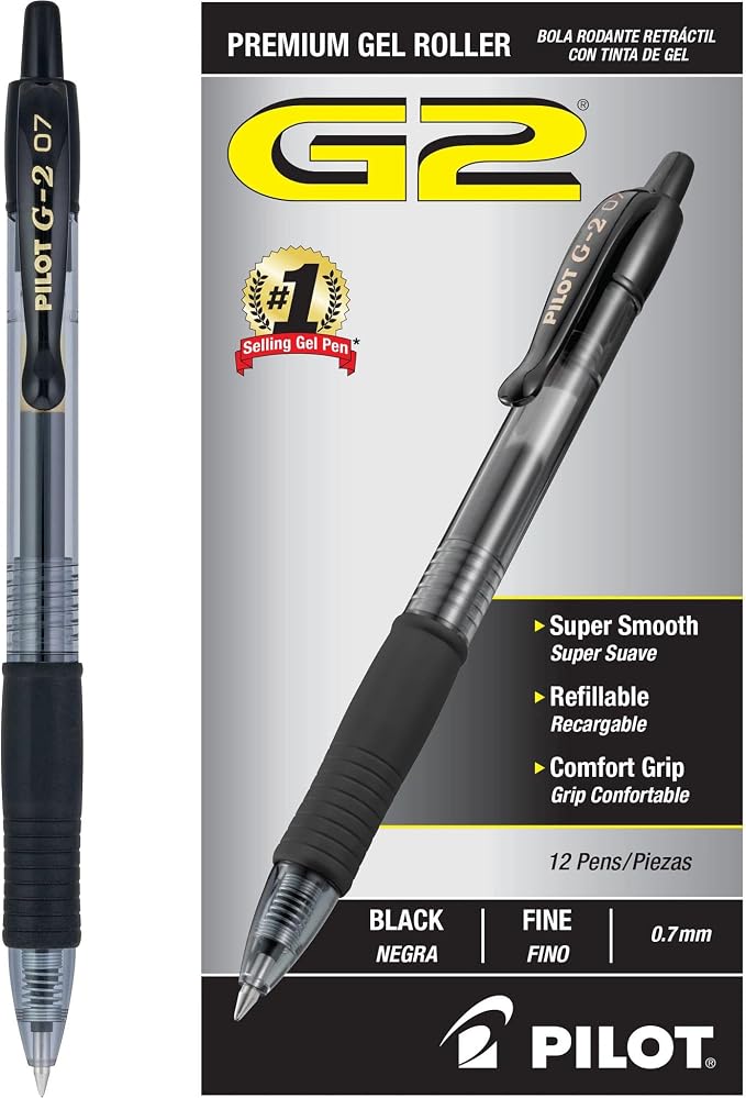 Pilot G2 Pens, Premium Refillable and Retractable Rolling Ball Gel Pens by PilotCorporationofAmerica
