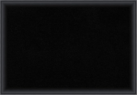 Amanti Art Black Cork Board for Wall, 27x39 Vision Board with Black Wood Frame, Large Corkboard Office Decor for Home Organization, Modern Corkboard Pinboard to Display Items for Home Organization in-DeskLoop Office