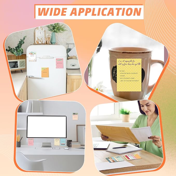 12 Pcs Funny Sticky Notes for Work 4x3 Inches Sarcastic Self Adhesive Notepads - Image 5
