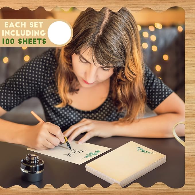 Spiareal 100 Pcs Blank Note Cards Blank Decorative Notecards Index Cards Bulk - Image 4