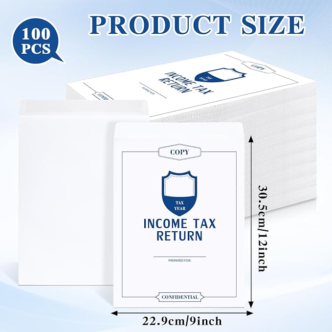 chiazllta 100Pcs Income Tax Return Envelope - Image 2