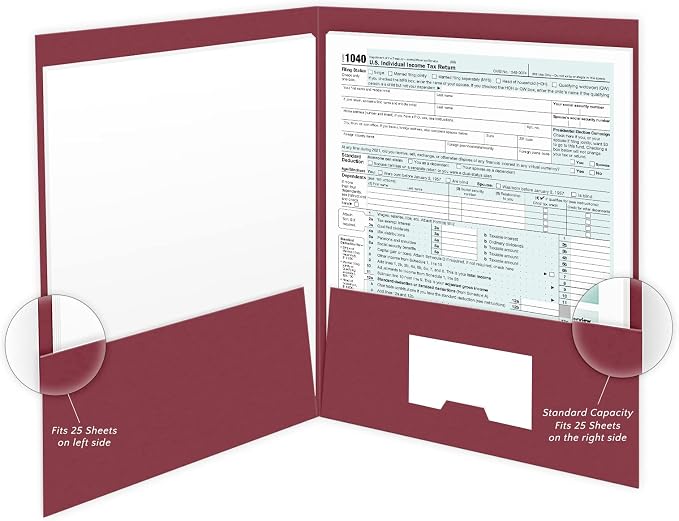 The Gallery Collection, Income Tax Return Pocket Folders, - Image 4
