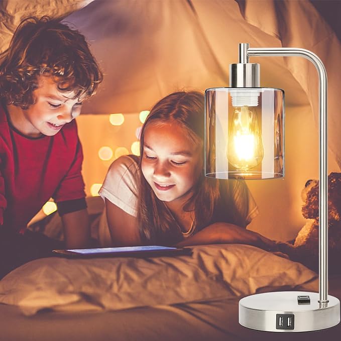 Industrial Touch Control Table Lamps Set of 2 - Image 4