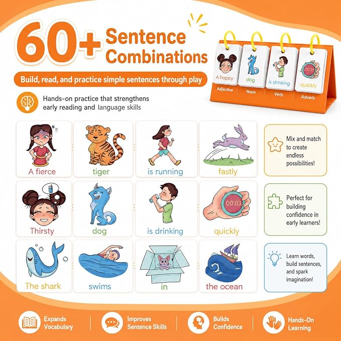 Alened Phonics Flash Cards Sentence Building - Image 4