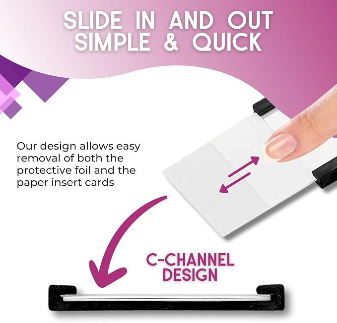 Availey 40 Pack Magnetic 'C' Channel Label Holders - Image 5