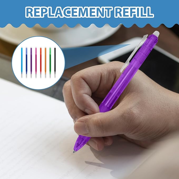 16 Pcs 0.7 mm Erasable Pen Refills Compatible - Image 6