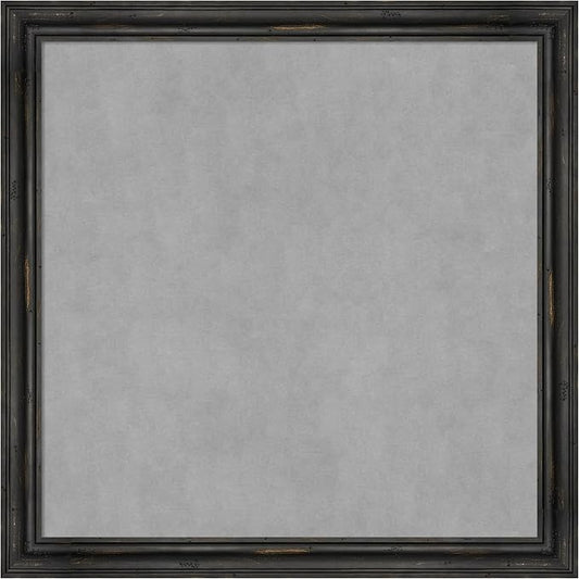 Amanti Art Black Framed Magnetic Board 27x27 Medium Vision Board by AmantiArt